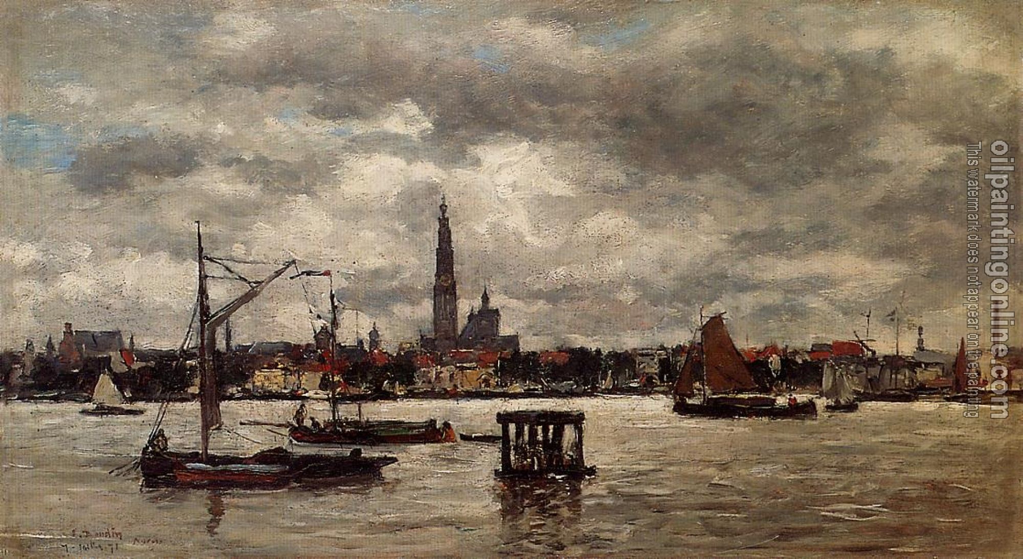 Boudin, Eugene - Anvers, the Scheldt